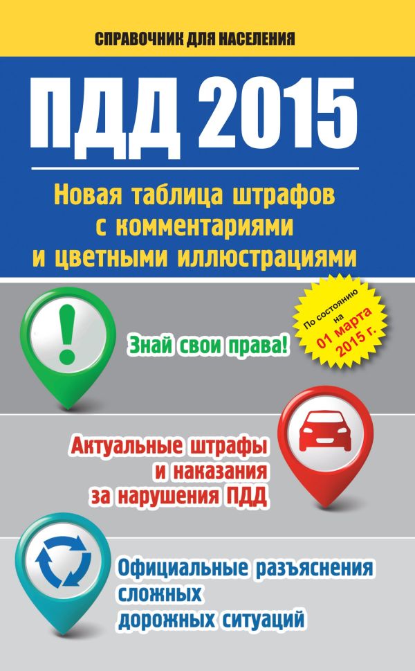 ПДД 2015. Новая таблица штрафов с комментариями и цветными иллюстрациями ПДД 2015. Новая таблица штрафов с комментариями и цветными иллюстрациями .
