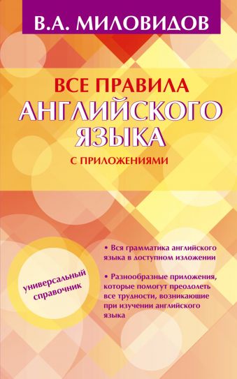Все правила английского языка с приложениями Все правила английского языка с приложениями Миловидов В.А.