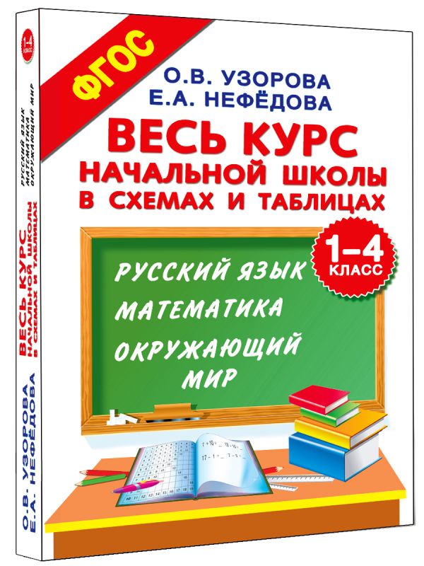 Весь курс начальной школы в схемах и таблицах. 1-4 класс. Русский язык, математика, окружающий мир Весь курс начальной школы в схемах и таблицах. 1-4 класс. Русский язык, математика, окружающий мир Узорова О.В., Нефёдова Е.А.