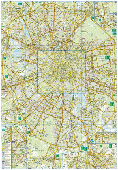 Карта автодорог. Москва. 2017 (по сост. на 01.07.17) - фото 1