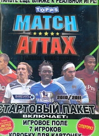 MATCH ATTAX.Стартовый пакет:игровое поле+7игроков+коробка для карточек