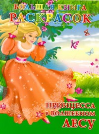 Большая книга расскрасок. Принцесса в волшебном лесу Большая книга расскрасок. Принцесса в волшебном лесу Жуковская Е.Р.