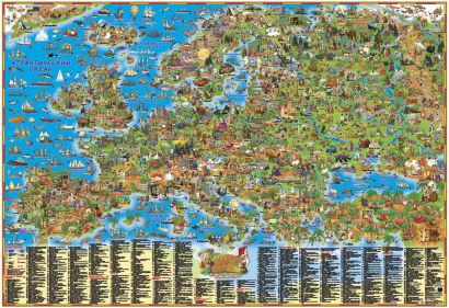 Детская карта Европы - фото 1