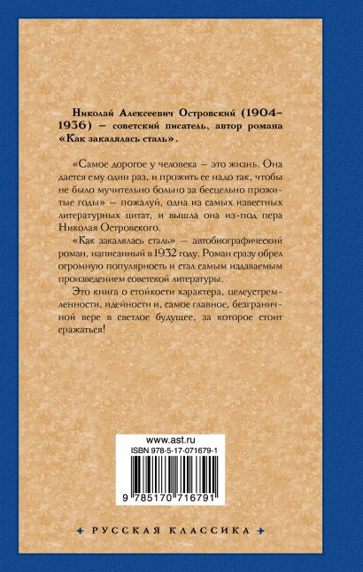 Электронная книга как закалялась сталь