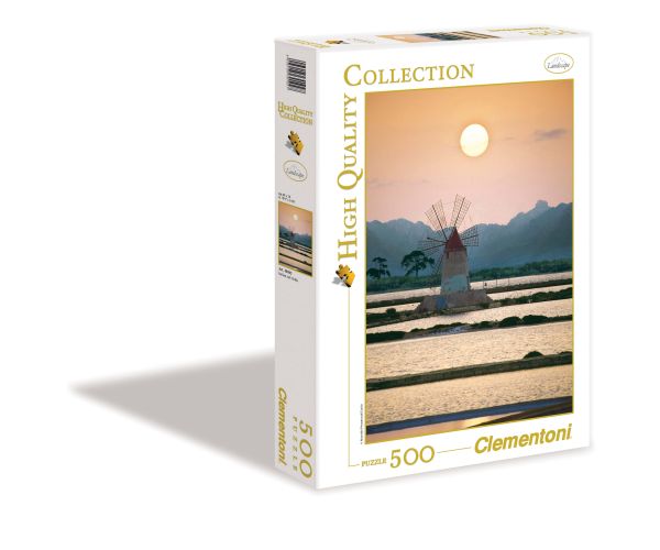 CLem.Пазл. 500эл.Классика.30102 Италия, Трапани, Мельница в соляном поле CLem.Пазл. 500эл.Классика.30102 Италия, Трапани, Мельница в соляном поле