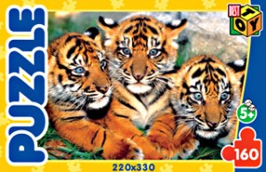 Пазл.160А.6419 Три Тигрёнка Пазл.160А.6419 Три Тигрёнка