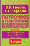 Поурочное и тематическое планирование по русскому языку. 4 класс