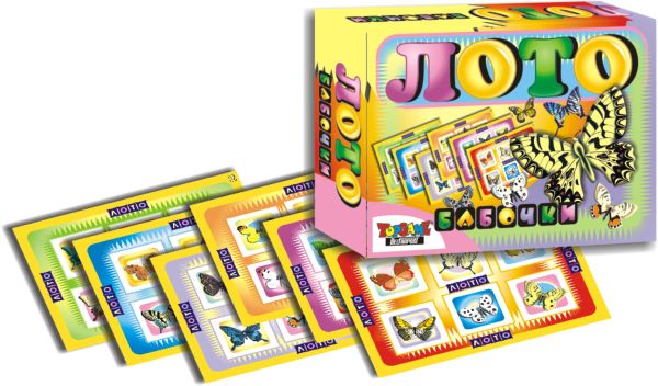 

Настольная игра. Лото. Бабочки