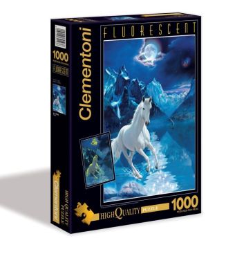 CLem.Пазл. 1000эл. Флуоресцентный.30886 Белый конь ночью CLem.Пазл. 1000эл. Флуоресцентный.30886 Белый конь ночью