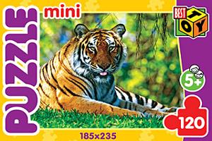 Пазл-мини 120А.6415"Тигры 1"4в. Пазл-мини 120А.6415"Тигры 1"4в.