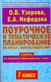 Поурочное и тематическое планирование по о курсу "Окружающий мир". 1 класс