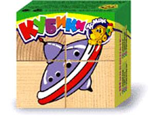 Рст.Т.Кубики Игрушки 4шт Рст.Т.Кубики Игрушки 4шт