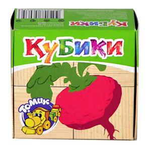 Рст.Т.Кубики Овощи 4шт Рст.Т.Кубики Овощи 4шт