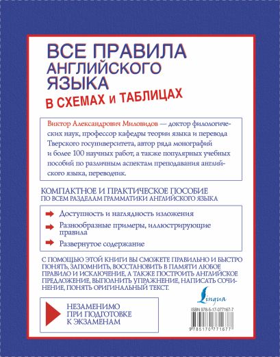 В миловидов все правила английского языка в схемах и таблицах