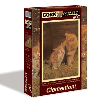 CLem.Пазл. 500эл. Пробковый.30205 Кошка с котёнком CLem.Пазл. 500эл. Пробковый.30205 Кошка с котёнком