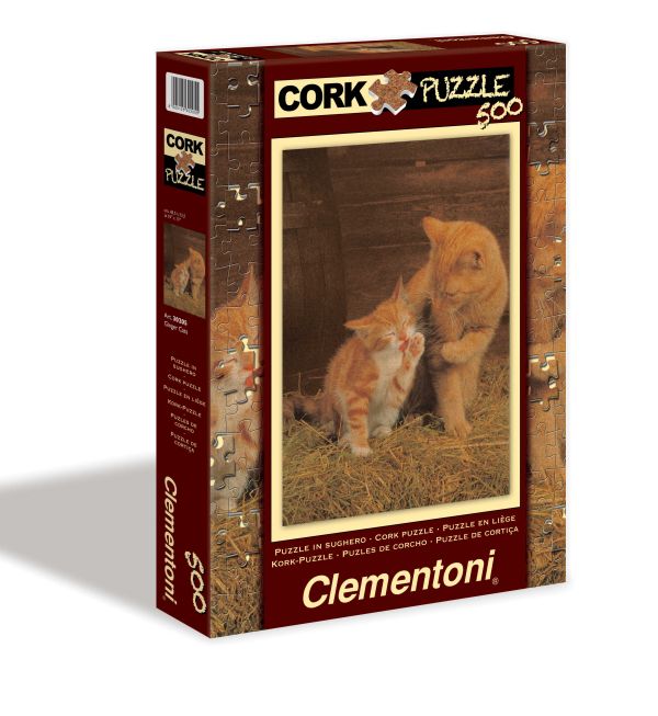 CLem.Пазл. 500эл. Пробковый.30205 Кошка с котёнком CLem.Пазл. 500эл. Пробковый.30205 Кошка с котёнком
