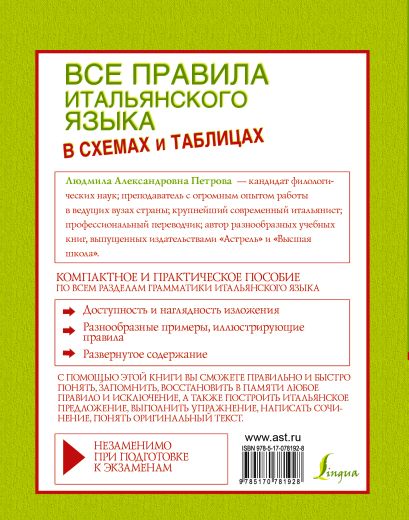 Правила чтения в итальянском языке с примерами