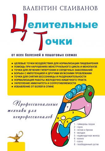 Целительные точки от всех болезней в пошаговых схемах Целительные точки от всех болезней в пошаговых схемах Селиванов В.С.