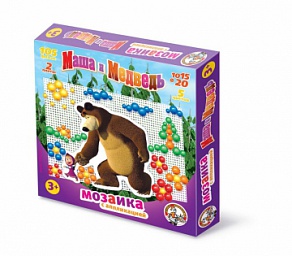 Наст.игр.:ДК.Мозаика Маша и медведь 10/15-20 ,105 ф., с аппликацией (РФИ) 01420 Наст.игр.:ДК.Мозаика Маша и медведь 10/15-20 ,105 ф., с аппликацией (РФИ) 01420