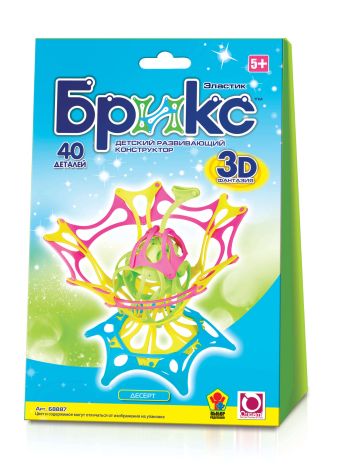 K.SH.Конструктор Брикс 3D. 40 дет.Десерт.арт.68887 K.SH.Конструктор Брикс 3D. 40 дет.Десерт.арт.68887