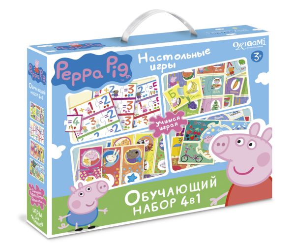 

Свинка Пеппа.Набор Обучающий.4в1.Азбука.Считалочка.Времена года.Прятки.01973