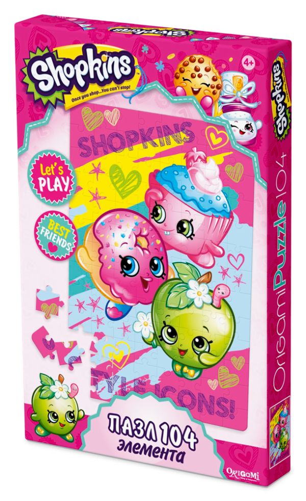 

Пазл 104 эл. Шопкинс. Веселая компания