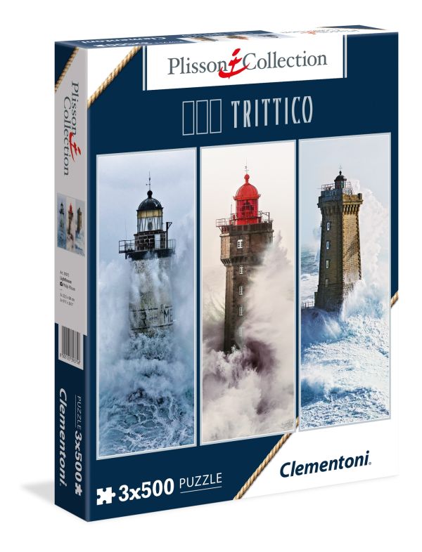 

CLem.Триптих.Пазл.3х500 эл. 39375 Маяки в бушующем океане