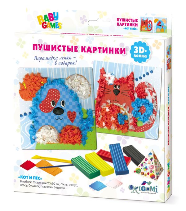 

3D-лепка. Для Малышей. Кот и Пес