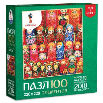 

ЧМ2018.Пазл.100Эл.Матрешки.Деревянные куклы.03806