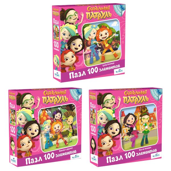 

Сказочный патруль.Пазл.100Эл. +наклейки.в асс.03914