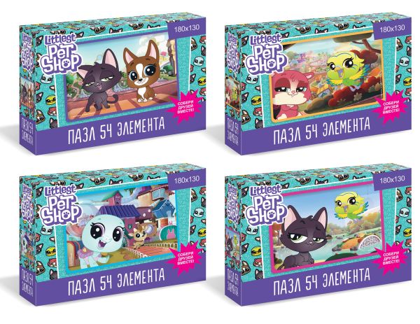 

Littlest Pet Shop.Пазл Мини.54Эл.Прогулки по городу. в асс.04424