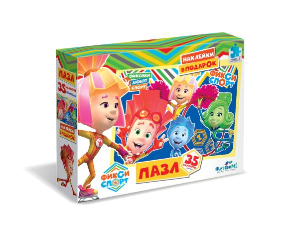 

Пазл 35 эл. Гигант. Фиксики. ФиксиСпорт + наклейки