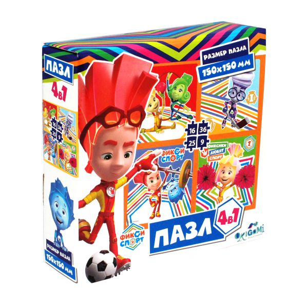 

Пазл 9, 16, 25, 36 эл. Набор 4 в 1. Фиксики. Спортивные игры