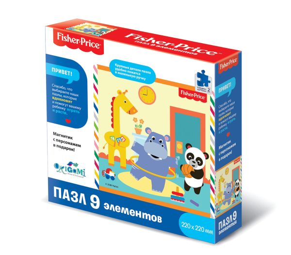 

Пазл 9 эл. Фишер Прайс. Играем вместе