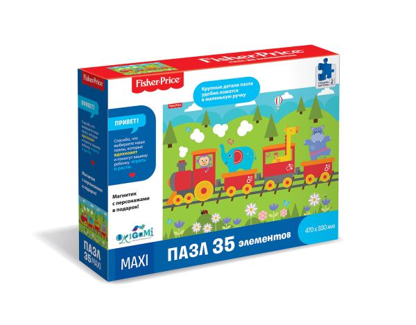 

Пазл 35 эл. Фишер Прайс. Паровозик дружбы
