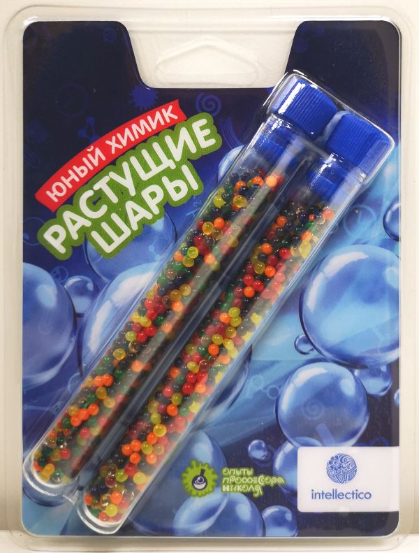 

Опыты. Растущие шары в пробирках