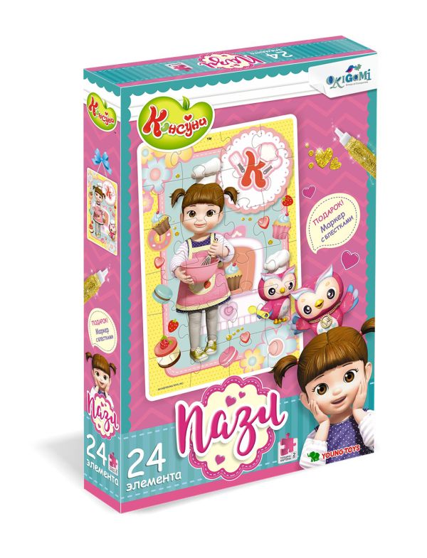 

Пазл 24 эл. Консуни. Повар Консуни +глиттерный маркер