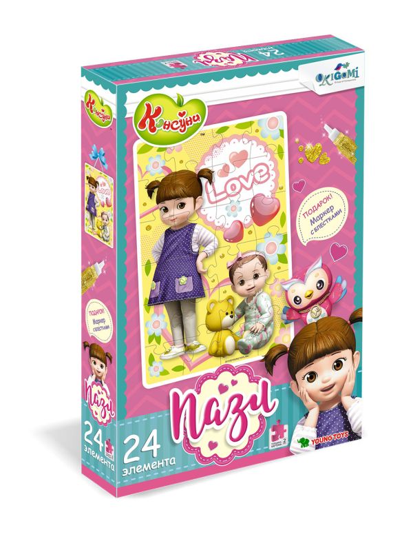 

Пазл 24 эл. Консуни. Я и моя сестренка+глиттерный маркер