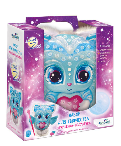 

Узоры из плюша. Подушечка - игрушечка. Лунный зоопарк. Меркурианский котенок. арт. 05513