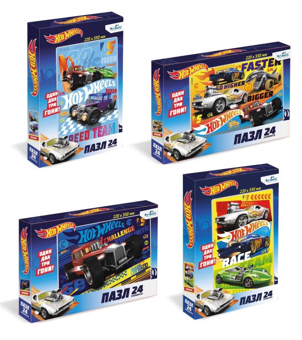 

Hot Wheels.Пазл.24Эл. в асс. 05902