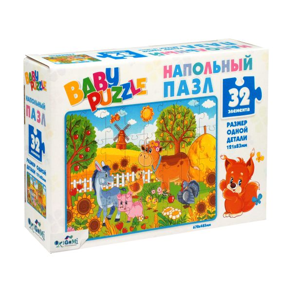 

Пазл напольный 32 эл. Для Малышей. На ферме