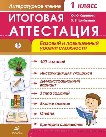 

Литературное чтение. Итоговая аттестация. Базовый и повышенный уровни сложности. 1 класс