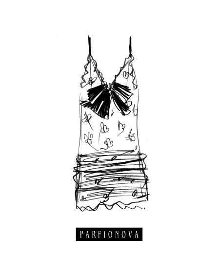Блокнот для записей «Мода. Платье» - фото 1