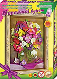 Весенний букет. (фрезии) Набор для изготовления картины