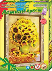 Летний букет. (подсолнухи) Набор для изготовления картины