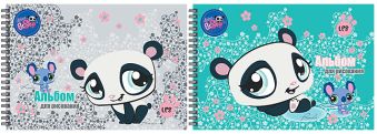 Альбом для рисования 20л даблспираль Littlest Pet Shop выб УФ лак Альбом для рисования 20л даблспираль Littlest Pet Shop выб УФ лак