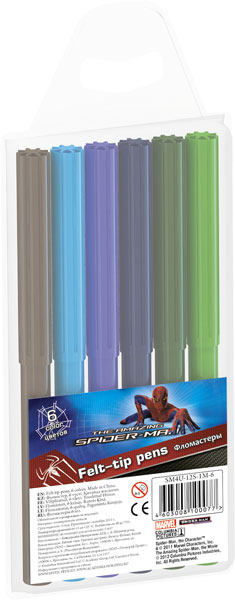 Фломастеры 6цв Spiderman Фломастеры 6цв Spiderman