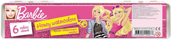 Акварель 6цв Barbie Акварель 6цв Barbie