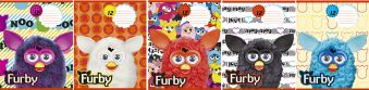 Тетрадь 12л клетка Furby картонная обложка выб УФ Тетрадь 12л клетка Furby картонная обложка выб УФ