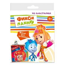 Картинка-пластилинка ФИКСИКИ,в наборе пластилин 10 цветов,стек,картинка (ДЕВОЧКА-СИМКА)